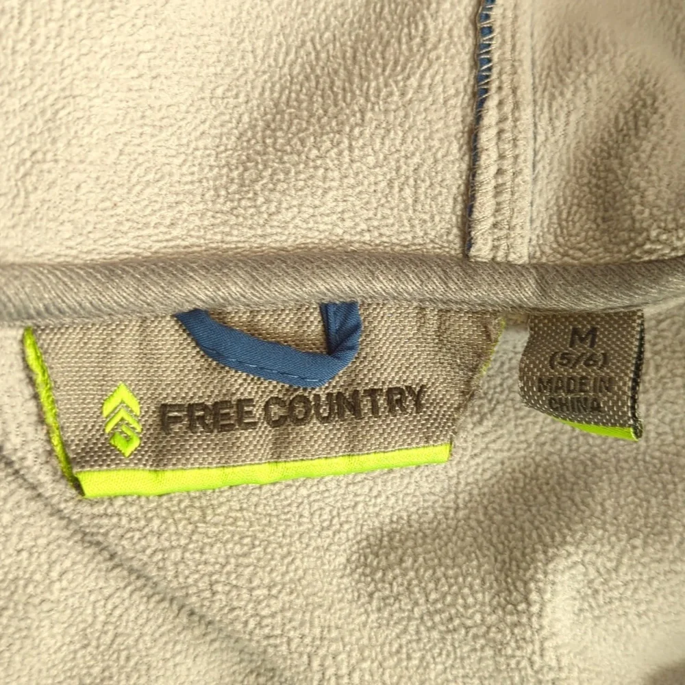 Denim 5/6 Free Country Denim Snowy Space Dye Soft Shell Fleece Jacket Size 5/6